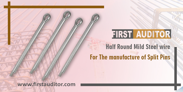 Half Round Mild Steel Wire for The Manufacture of Split Pins